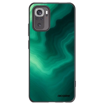 Picasee silikonový černý obal pro Xiaomi Redmi Note 10 - Malachite