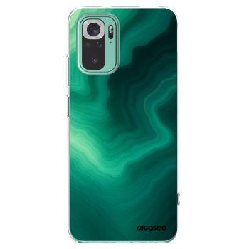 Picasee silikonový průhledný obal pro Xiaomi Redmi Note 10 Pro - Malachite