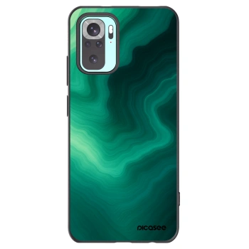 Picasee silikonový černý obal pro Xiaomi Redmi Note 10 Pro - Malachite