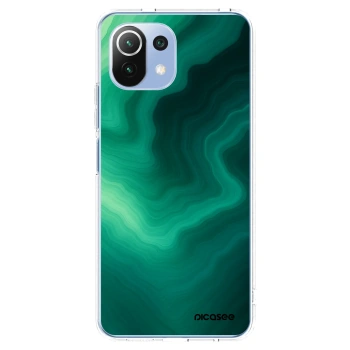 Picasee silikonový průhledný obal pro Xiaomi Mi 11 Lite - Malachite