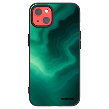 Picasee silikonový černý obal pro Apple iPhone 13 - Malachite