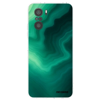 Picasee silikonový průhledný obal pro Xiaomi Poco F3 - Malachite