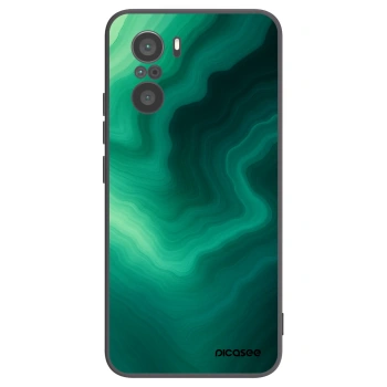 Picasee silikonový černý obal pro Xiaomi Poco F3 - Malachite
