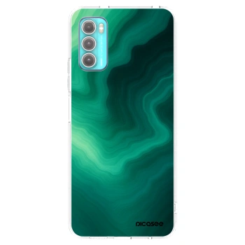 Picasee silikonový průhledný obal pro Motorola Moto G60 - Malachite