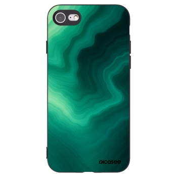 Picasee silikonový černý obal pro Apple iPhone SE 2022 - Malachite