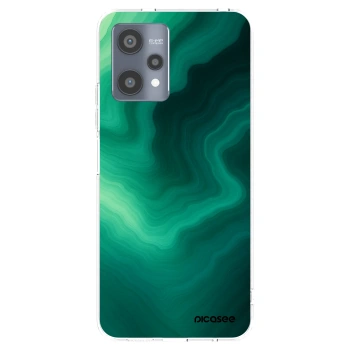 Picasee silikonový průhledný obal pro Realme 9 Pro 5G - Malachite