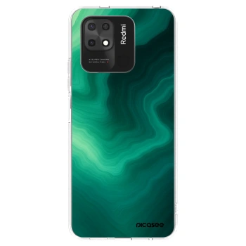 Picasee silikonový průhledný obal pro Xiaomi Redmi 10C - Malachite