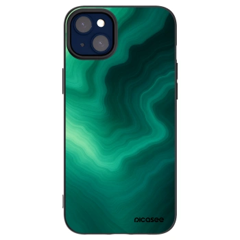 Picasee silikonový černý obal pro Apple iPhone 14 Plus - Malachite