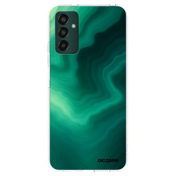 Picasee silikonový průhledný obal pro Samsung Galaxy M13 M135F - Malachite