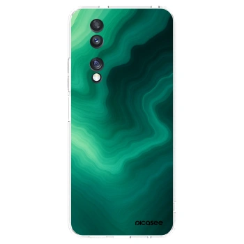 Picasee silikonový průhledný obal pro Honor 70 - Malachite