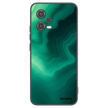 Picasee silikonový černý obal pro Xiaomi Poco X5 - Malachite