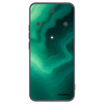 Picasee silikonový černý obal pro Honor Magic5 Lite 5G - Malachite