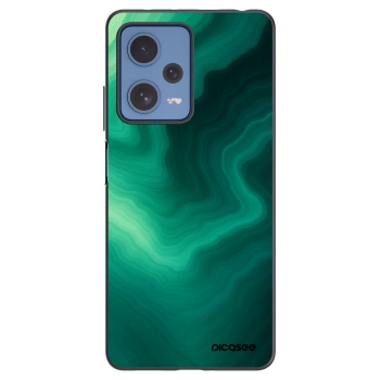 Picasee silikonový černý obal pro Xiaomi Redmi Note 12 Pro 5G - Malachite