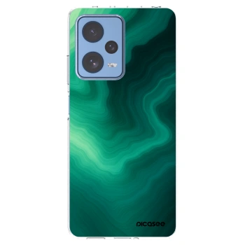 Picasee silikonový průhledný obal pro Xiaomi Redmi Note 12 Pro 5G - Malachite