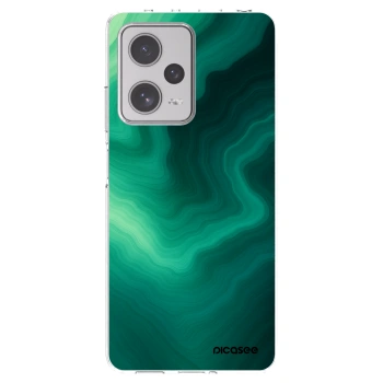 Picasee silikonový průhledný obal pro Xiaomi Redmi Note 12 Pro+ 5G - Malachite