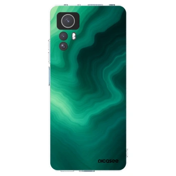 Picasee silikonový průhledný obal pro Xiaomi Redmi Note 12S - Malachite