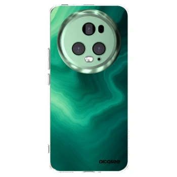 Picasee silikonový průhledný obal pro Honor Magic5 Pro - Malachite