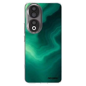 Picasee silikonový průhledný obal pro Honor 90 5G - Malachite