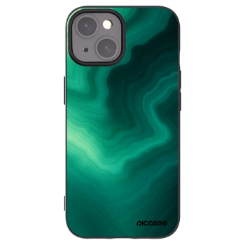 Picasee silikonový černý obal pro Apple iPhone 15 - Malachite