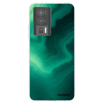Picasee silikonový průhledný obal pro Xiaomi Poco F5 Pro 5G - Malachite