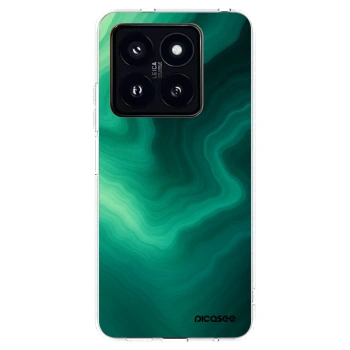 Picasee silikonový průhledný obal pro Xiaomi 14 Pro - Malachite