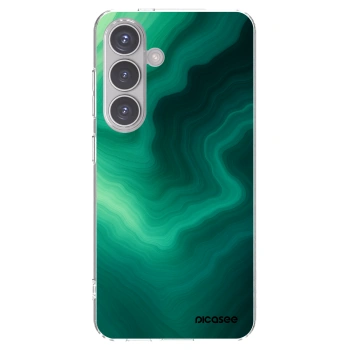 Picasee silikonový průhledný obal pro Samsung Galaxy S24 S921B 5G - Malachite