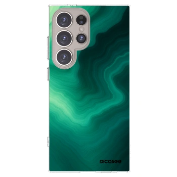 Picasee silikonový průhledný obal pro Samsung Galaxy S24 Ultra S928B 5G - Malachite