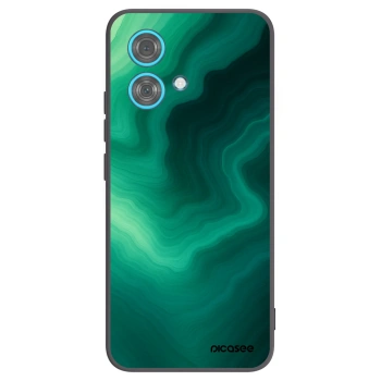 Picasee silikonový černý obal pro Motorola Edge 40 Neo - Malachite