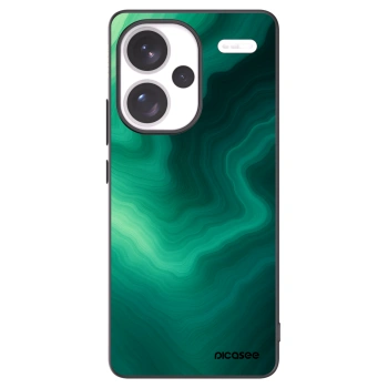 Picasee silikonový černý obal pro Xiaomi Redmi Note 13 Pro+ 5G - Malachite