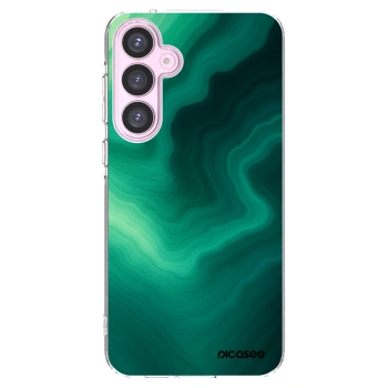 Picasee silikonový průhledný obal pro Samsung Galaxy A55 5G A556B - Malachite