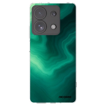 Picasee silikonový průhledný obal pro Xiaomi Redmi Note 13 Pro 4G - Malachite