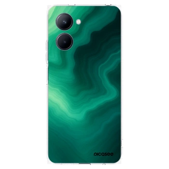 Picasee silikonový průhledný obal pro Realme C33 (2023) - Malachite