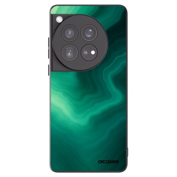 Picasee silikonový černý obal pro OnePlus 12 5G - Malachite
