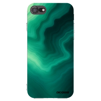 Picasee silikonový průhledný obal pro Apple iPhone 7 - Malachite