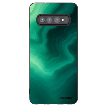Picasee silikonový černý obal pro Samsung Galaxy S10 G973 - Malachite
