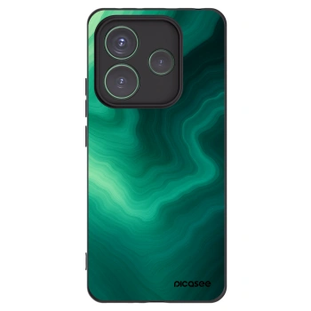 Picasee silikonový černý obal pro Xiaomi Redmi Note 14 5G - Malachite