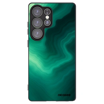Picasee silikonový černý obal pro Samsung Galaxy S25 Ultra 5G - Malachite