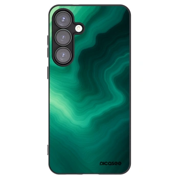 Picasee silikonový černý obal pro Samsung Galaxy S25+ 5G - Malachite