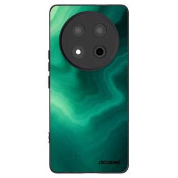 Picasee silikonový černý obal pro Honor Magic7 Lite 5G - Malachite