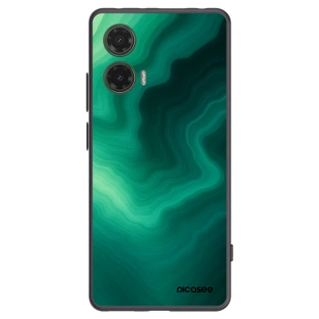 Picasee silikonový černý obal pro Motorola Moto G35 5G - Malachite
