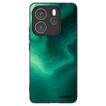 Picasee silikonový černý obal pro Xiaomi Redmi Note 14 4G - Malachite