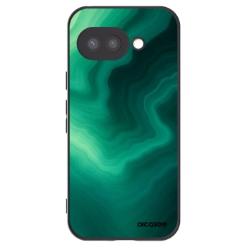 Picasee silikonový černý obal pro Google Pixel 9a - Malachite