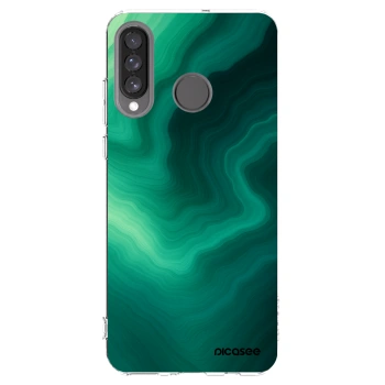 Picasee silikonový průhledný obal pro Huawei P30 Lite - Malachite