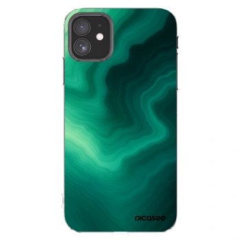 Picasee silikonový průhledný obal pro Apple iPhone 11 - Malachite