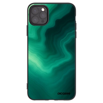 Picasee silikonový černý obal pro Apple iPhone 11 Pro Max - Malachite