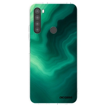 Picasee silikonový průhledný obal pro Xiaomi Redmi Note 8 - Malachite