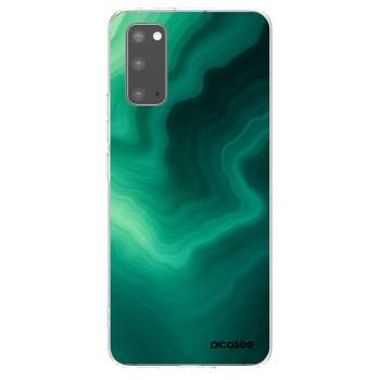 Picasee silikonový průhledný obal pro Samsung Galaxy S20 G980F - Malachite