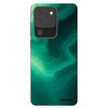 Picasee silikonový průhledný obal pro Samsung Galaxy S20 Ultra 5G G988F - Malachite