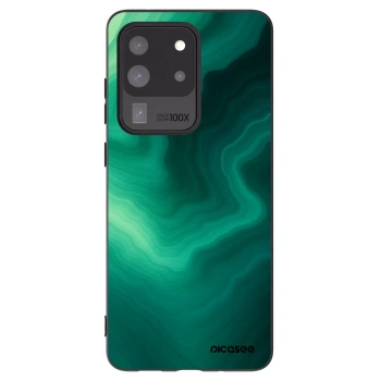 Picasee silikonový černý obal pro Samsung Galaxy S20 Ultra 5G G988F - Malachite