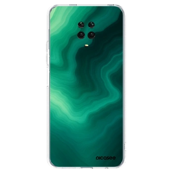 Picasee silikonový průhledný obal pro Xiaomi Redmi Note 9 Pro - Malachite